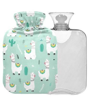 NAANLE hot water bottle with reference for hot and cold therapy warm water bottle 2 l large warm steadel for bed hands feet warmer for pain relief 2L