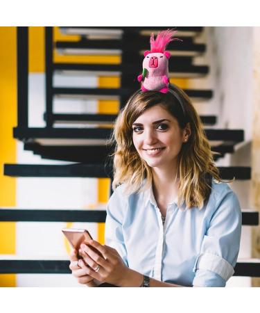 Women Funny Hair Clip - Stuffed Capybara Girls Funny Hair Clip Stage Performance Cute Hair Accessory Teen Girls Fashion for Beach Face Cleansing Makeup Pink - Buy Online on GoSupps.com