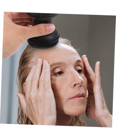 Kombiuda 1PC Bathing Brush & Scalp Massager - Home Hairbrush for Face & Body | Black 8.5x7x7cm | Premium Hair Cleaning & Massage Device - Buy Online on GoSupps.com