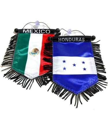 Mexico Honduras Mini Banner: Car/Home/Wall Decor Flag Accessory - Buy Online on GoSupps.com