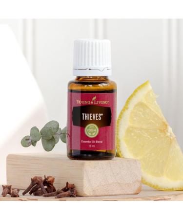 Young Living Thieves 15ml - 100% Pure Aromatherapy Essential Oil Blend for Refreshing Breathing & Natural Home Cleaning - Buy Online on GoSupps.com
