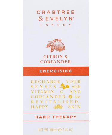 Crabtree & Evelyn Citron & Coriander Energising Hand Therapy 3.45 oz - Pack of 1 - Buy Online on GoSupps.com