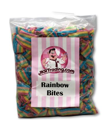 Rainbow Bites 500Gram Bag of Multi-Coloured Fizzy Strips Approx 250 Pieces
