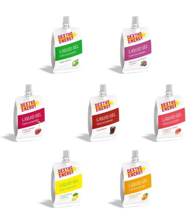 Dextro Energy Liquid Gel Orange + Vitamins - 18x60ml | Boost Energy with Grape Sugar & Vitamin B6 | Fast Carbohydrate Source - Buy Now! - Buy Online on GoSupps.com