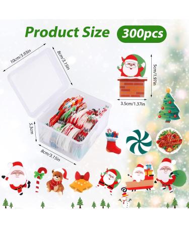 300pcs Edible Christmas Cake Decorations Edible Wafer Paper Christmas Cupcake Decorations Edible Christmas Cake Toppers for Xmas Festival birthday Party Food Decor - Buy Online on GoSupps.com