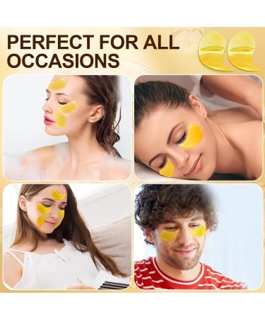 24K Gold Masque Pour Les Yeux 60 Patch Patch Anti Cernes Yeux Hydratant Soulager la Fatigue R duit Yeux Poches Patchs pour Les Soins des Yeux pour Femmes/Homme Transparent - Buy Online on GoSupps.com