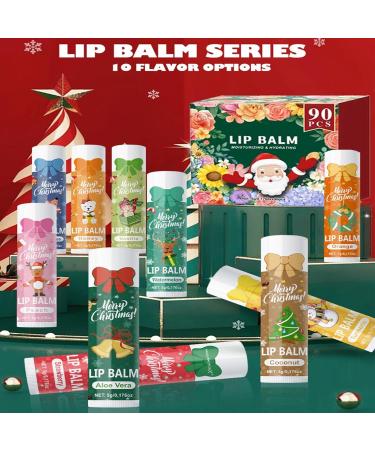 Lip Moisturizer 90 Softening Sticks - Nourishing Lip Balm For Women and Men Travel Outdoors Work Environment Party Romantic Evening Social Gathering - Buy Online on GoSupps.com