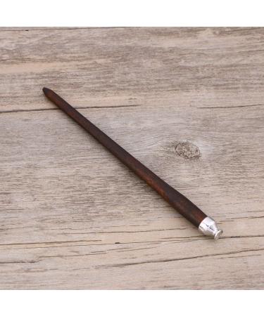 Lurrose Vintage Alloy Celtic Hair Clip with Wooden Slide Hair Stick for Women - Long Hair Bun Chignon Maker - Buy Online on GoSupps.com