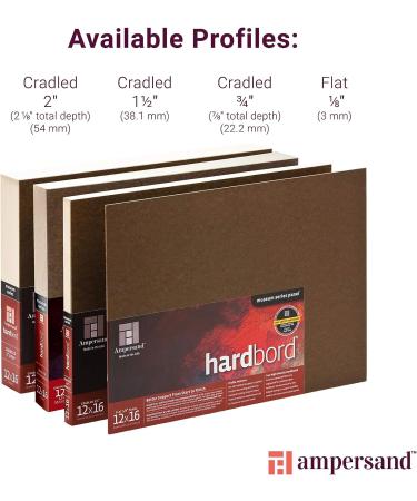 Ampersand Art Supply Hardboard Painting Panel - Museum Series Hardbord 9x12 | 1/8 Inch Depth - Buy Online on GoSupps.com