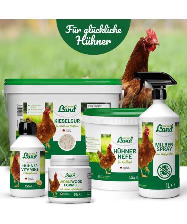 H HNER Land Liquid Wormer 110 ml for chickens and poultry - Natural recipe - Secondary wormer - Without anthelmintic - Buy Online on GoSupps.com