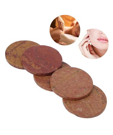 5pcs Gua Sha Facial Tool Set - Bian Stone Massage for Face Back & Joints | Hot Energy Scraping Massage Tools - Buy Online on GoSupps.com