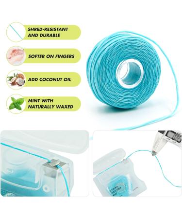 Coconut Oil Infused Woven Dental Floss - Vegan Cruelty-Free Mint Flavor | 6 Month Supply (33 Yards x 2 Units) - Buy Online Internationally - Buy Online on GoSupps.com