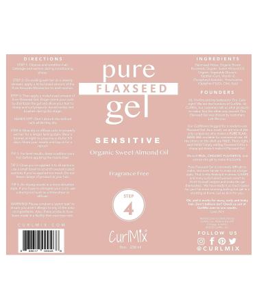 CurlMix Organic Flaxseed Gel with Sweet Almond Oil - Defines Curls, Gentle on Skin - Fragrance Free - 8 fl oz - Buy Online on GoSupps.com