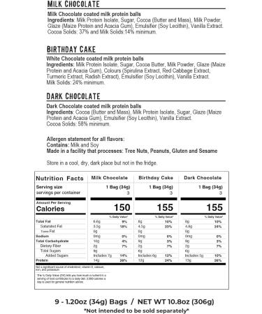 Knack Snacks | Crunchy Protein Balls - Variety Pack (9x 34 gram Bags) | High Protein Snack Gluten Free Low Sugar Protein Bar - Buy Online on GoSupps.com
