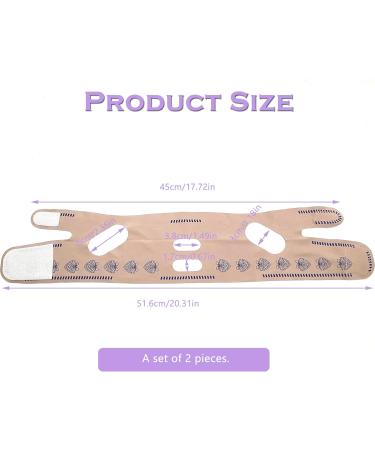 OHYER 2 Pieces Face Lifting Bandage Face Lifting Tape Facial Slimming Lift Up Belt Reduces Chin for Face V-Shaped Facial Firming Reusable Facial Bandage - Buy Online on GoSupps.com