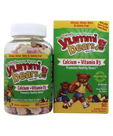 Hero Nutritional Products Yummi Bears Vegetarian Calcium + D3 90 Gummy Bears