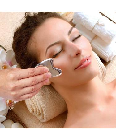 Stainless Steel Sha Board Stainless Steel Facial Muscle Scraping Board - Portable Sha Scraping Tool for Business Trip Home Travel Beauty Salon - Buy Online on GoSupps.com