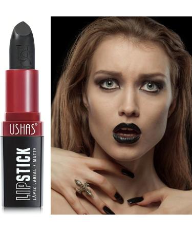 Anti-Black Lipstick | Velvet Lipstick | High Impact Matte Black Lip Cosmetic Highly Pigmented Lipstick Moisturizes Lips for Girls Firulab - Buy Online on GoSupps.com