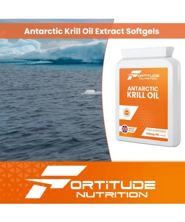 High Strength Krill Oil Capsules | Omega 3 EPA DHA Astaxanthin | Eco Harvested Superba Antarctic Krill Oil 500mg 60 Softgels - Buy Online on GoSupps.com