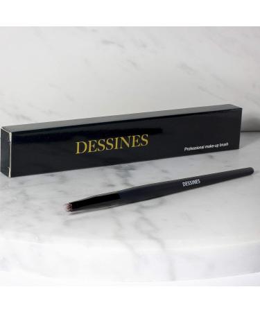 DESSINES Vegan Professional Makeup Brush | Natural Wooden Handle | TU-785 Eyeliner Black | International Shipping - Buy Online on GoSupps.com