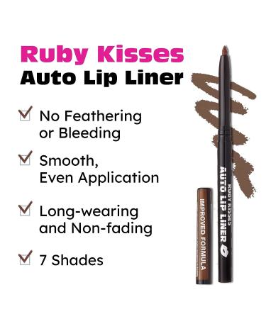 Ruby Kisses Long Lasting Auto Lip Liner Pencil - Smooth Application - Cappuccino - Buy Online on GoSupps.com