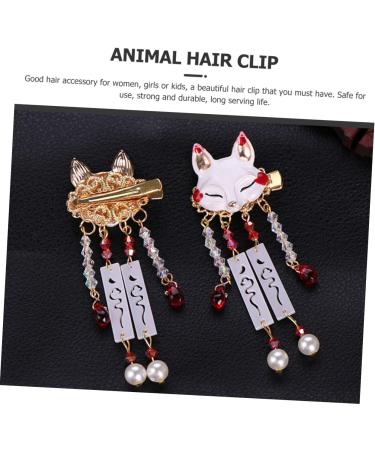 WATIIFUFU 1 Pair Fox Tassel Clip Chinese Tassel Hair Clips Tassel Animal Hair Clip Dangle Tassel Hair Clip Tassel Barrette Chinese Tassel Hairpin Tassel Hairpin Tassel Drop Barrette - Buy Online on GoSupps.com