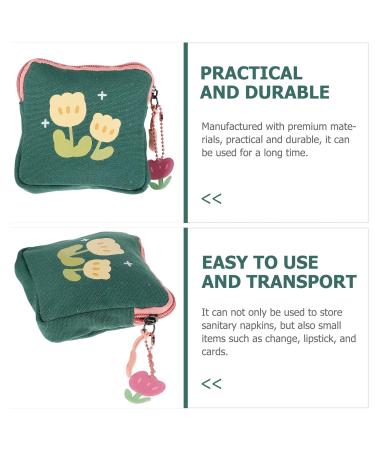 COHEALI Women Sanitary Zipper Storage Bag | Large Capacity Tampon & Pad Organizer | Travel Coin Case - Buy Online on GoSupps.com