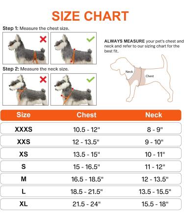 Joyal Dog Harness - Reflective Soft Padded Air-Mesh Vest for Small & Medium Dogs | Comfortable & Adjustable (M: 42-47cm) - Orange - Buy Online on GoSupps.com