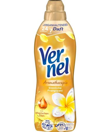 Verel Aromatherapy Frangipani Fabric Softener 10x37 WL - Long-Lasting Scent with Essential Oils 814ml (10 Pack) | Eco-Friendly & Fresh Laundry Solution - Buy Online on GoSupps.com