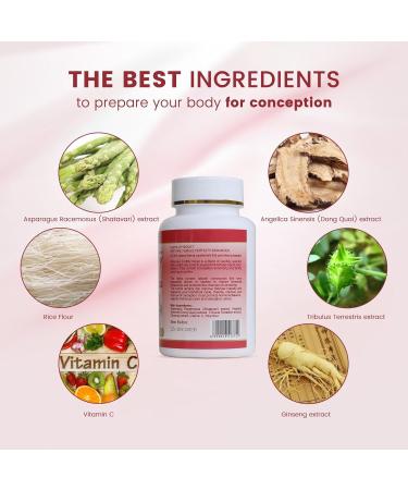 Female Fertility Supplement Fertility Tablet for Women with Prenatal Vitamins Support Hormone Balance & Conception 60 Tablets - Buy Online on GoSupps.com