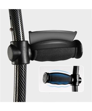 Carbon Fiber Folding Crutches Adjustable Forearm Crutches Lightweight Aluminum Crutches for Adults and Teenagers 2 counts - Buy Online on GoSupps.com