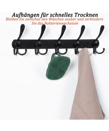 YEADMAME Silicone Body Scrubber - Sensitive Skin | Effective Dirt Removal | Army Green | Unisex Massage Tool - Buy Online on GoSupps.com