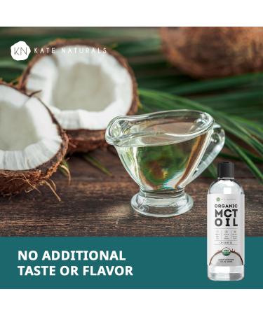 Kate Naturals MCT Oil for Coffee. Pure Coconut MCT C8 and C10 Oil (8oz Organic Unflavored) 8.00 Fl Oz (Pack of 1) - Buy Online on GoSupps.com