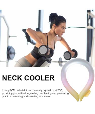 Naked Cooling Tube - Adjustable Neck Wrap | Effective Ice Rings for Hot Weather | Biudui Yellow - Portable & Hands-Free Design for Indoor & Outdoor Workers - Buy Online on GoSupps.com