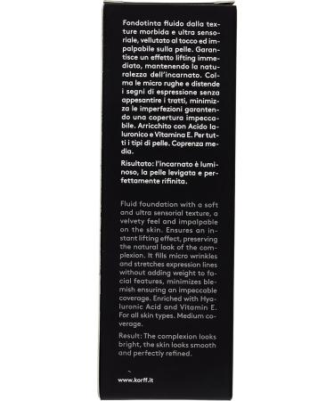 Korff Fondoteint Lifting Effect Fluid Anti-Ageing Formula with Hyaluronic Acid Silky Texture 01 30 ml - Buy Online on GoSupps.com
