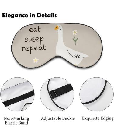 Soft Blackout Eye Mask for Sleeping | Adjustable Straps & Adorable Farm Birds | Travel Eye Mask for Women - No Pressure Comfort - Buy Online on GoSupps.com
