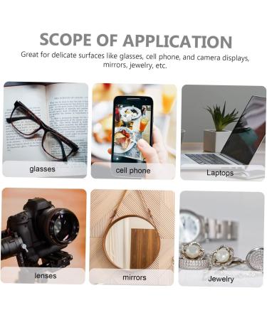 Healvian 60 Pcs Microfiber Cloths for Glasses Phones & Screens - Lens Wipes for Eyeglasses & Electronics Cleaning - Buy Online on GoSupps.com