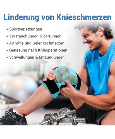 Shop Comfytemp Fully Wrapped Cooling Sleeve Knee - Large 30x60cm Gel Pad with 4 Velcro Fasteners - International Shipping Available - Buy Online on GoSupps.com