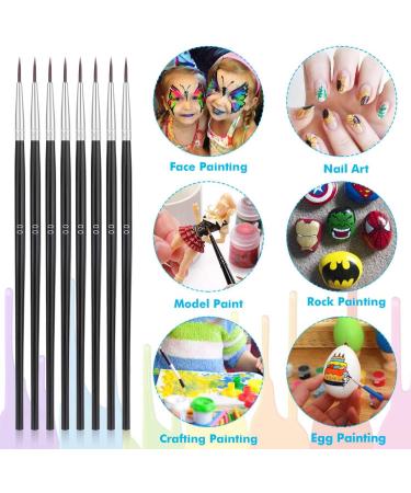 Miniature Detail Paint Brushes Set - 30 Small Watercolor & Acrylic Paint Brushes - Size 00 | Anezus - Buy Online on GoSupps.com