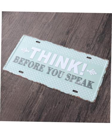 DOITOOL Metal Signs Antique Signs Iron Painting Tin Signs Iron Sign Painting License Plate Shop Sign Vintage - Buy Online on GoSupps.com