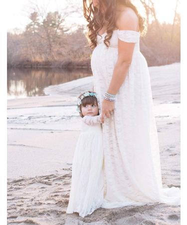 Maternity Photography Props Dress for Elegant Party - XL White - Buy Online on GoSupps.com