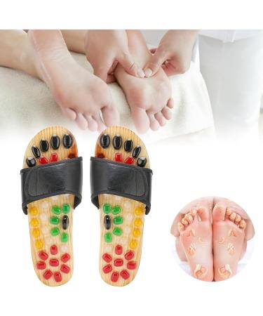 Acupressure Foot Massage Slippers - Reflexology Shoes for Pain Relief & Improved Blood Circulation | Travel Size 41-42 - Buy Online on GoSupps.com