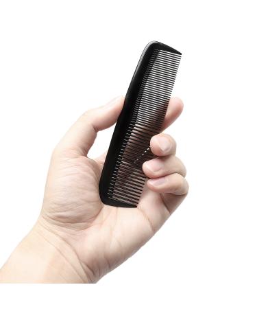 Etercycle 24 Pieces Pocket Hair Combs - Unbreakable Black Comb for All Hair Types - Men's & Women's Hair, Beard, Mustache - 5 inch Travel Size - Buy Online on GoSupps.com