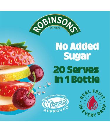 Robinsons Apple & Blackcurrant Squash No Added Sugar 1L - Buy Online Now - Buy Online on GoSupps.com