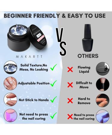 Makartt 15g Solid Nail Glue Gel for Acrylic Nails - Strong Adhesive for False Nails, Nail Tips, and Rhinestones (Blue) - Buy Online on GoSupps.com