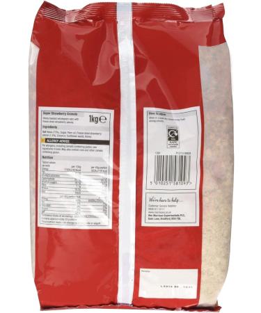 Morrisons Strawberry Granola 1kg - Buy Online on GoSupps.com