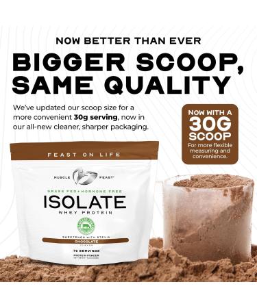 Muscle Feast Creatine + Isolate Bundle: 1 Creatine Powder (Unflavored 2lb) + 1 Whey Protein Isolate (Vanilla 2lb) | Premium Supplements Vegetarian Gluten Free - Buy Online on GoSupps.com