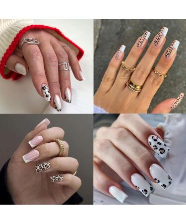 8 Sheets Holographic Leopard Nail Stickers | 3D Self-Adhesive Decals for Unique Nail Art | Colorful DIY Manicure Decoration for Women & Girls - Buy Online on GoSupps.com