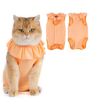 Avont Katzenbody after op recovery suit clothing modal recovery castration Spay weaning leak protection suit for cats abdominal wounds or skin diseases-m-apricot medium apricot - Buy Online on GoSupps.com