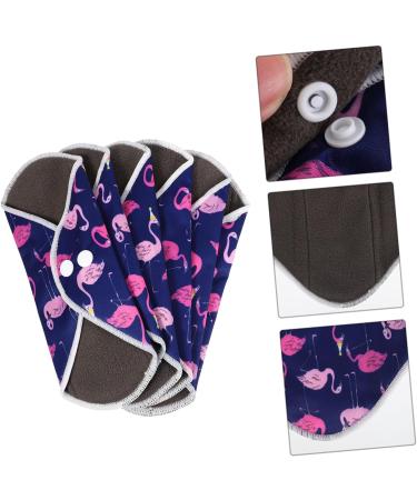 Hemoton Reusable Bamboo Menstrual Pads Set - Washable Nursing Mat & Cloth Pads - Charcoal Purple - Eco-Friendly & Absorbent - Buy Online on GoSupps.com